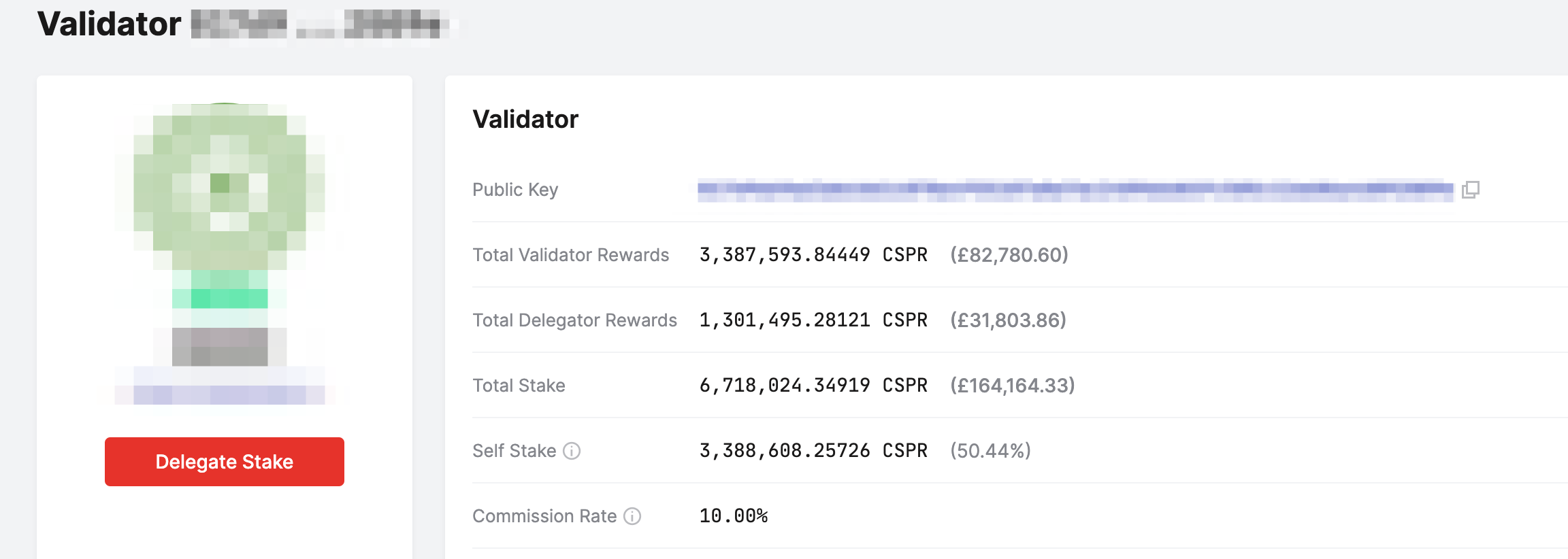 Delegate from a Validator